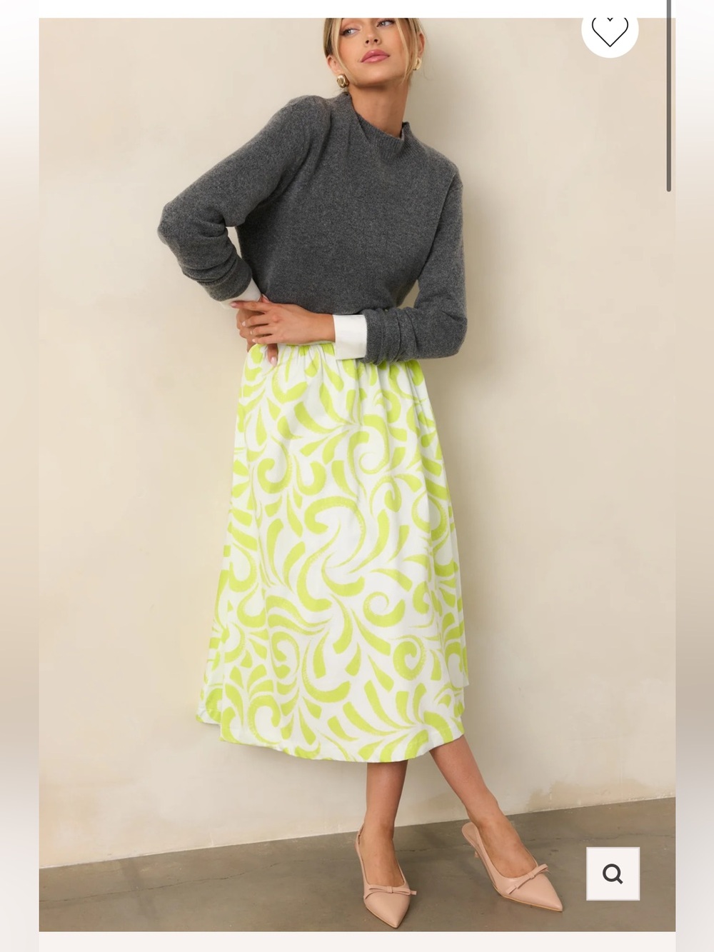 PROSPERINA ERICA MULTI PRINT COTTON
MIDI SKIRT NWT SMALL